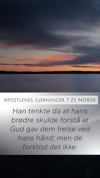 Apostlenes gjerninger 7:25 NORSK Bible Verse Image