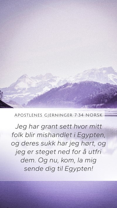 Apostlenes gjerninger 7:34 NORSK Bible Verse Image