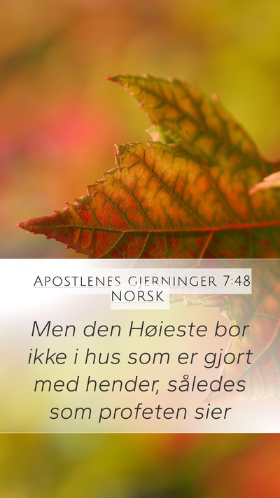 Apostlenes gjerninger 7:48 NORSK Bible Verse Image
