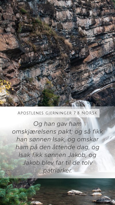 Apostlenes gjerninger 7:8 NORSK Bible Verse Image