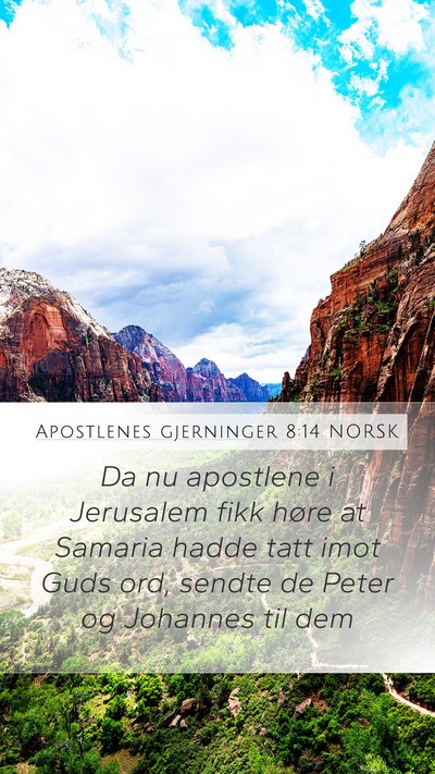 Apostlenes gjerninger 8:14 NORSK Bible Verse Image