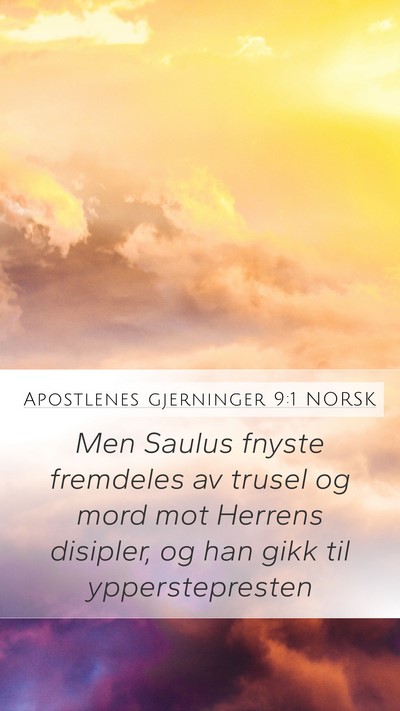 Apostlenes gjerninger 9:1 NORSK Bible Verse Image