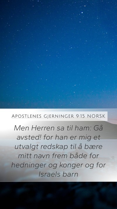 Apostlenes gjerninger 9:15 NORSK Bible Verse Image