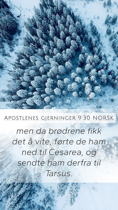 Apostlenes gjerninger 9:30 NORSK Bible Verse Image