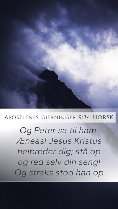 Apostlenes gjerninger 9:34 NORSK Bible Verse Image
