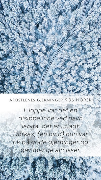 Apostlenes gjerninger 9:36 NORSK Bible Verse Image