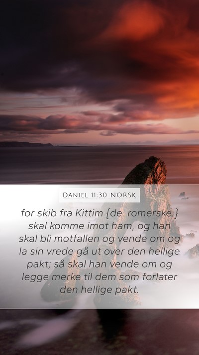 Daniel 11:30 NORSK Bible Verse Image
