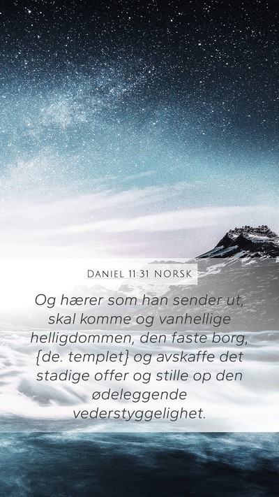 Daniel 11:31 NORSK Bible Verse Image
