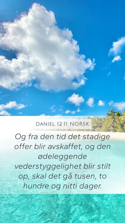 Daniel 12:11 NORSK Bible Verse Image