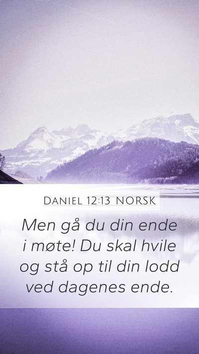 Daniel 12:13 NORSK Bible Verse Image