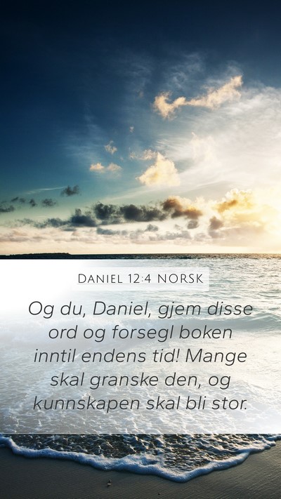 Daniel 12:4 NORSK Bible Verse Image