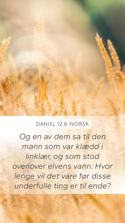 Daniel 12:6 NORSK Bible Verse Image