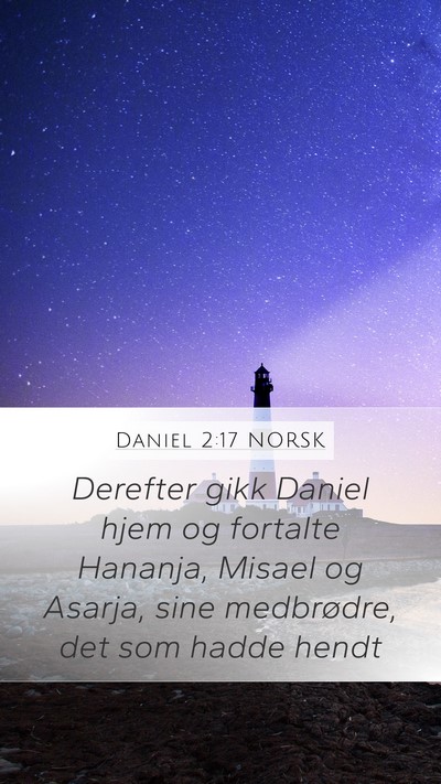 Daniel 2:17 NORSK Bible Verse Image