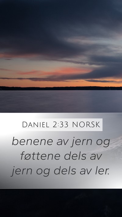 Daniel 2:33 NORSK Bible Verse Image