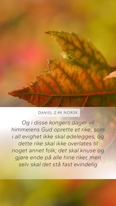 Daniel 2:44 NORSK Bible Verse Image