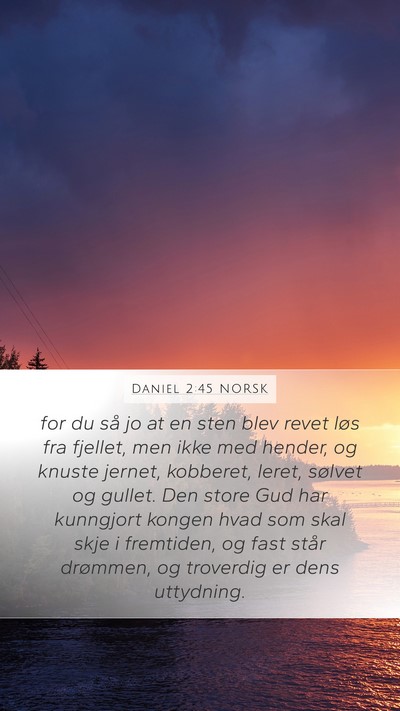 Daniel 2:45 NORSK Bible Verse Image