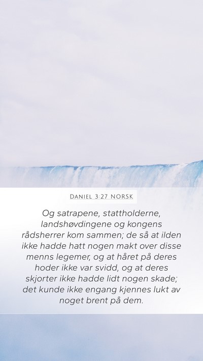 Daniel 3:27 NORSK Bible Verse Image