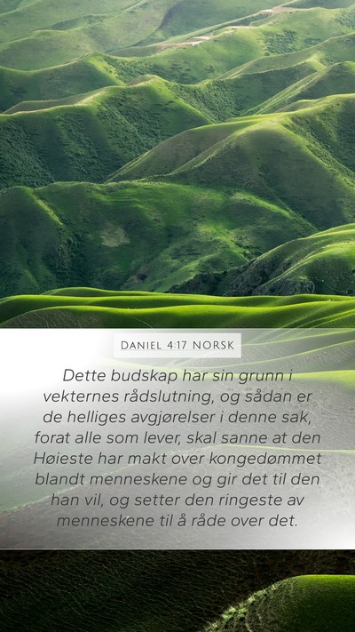Daniel 4:17 NORSK Bible Verse Image