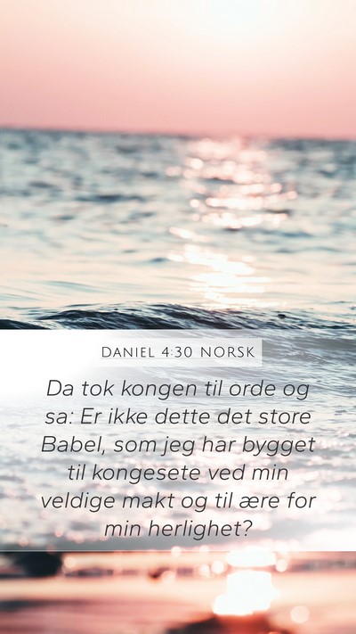 Daniel 4:30 NORSK Bible Verse Image