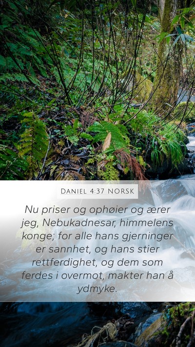 Daniel 4:37 NORSK Bible Verse Image