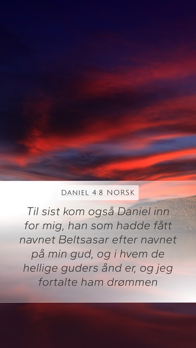 Daniel 4:8 NORSK Bible Verse Image