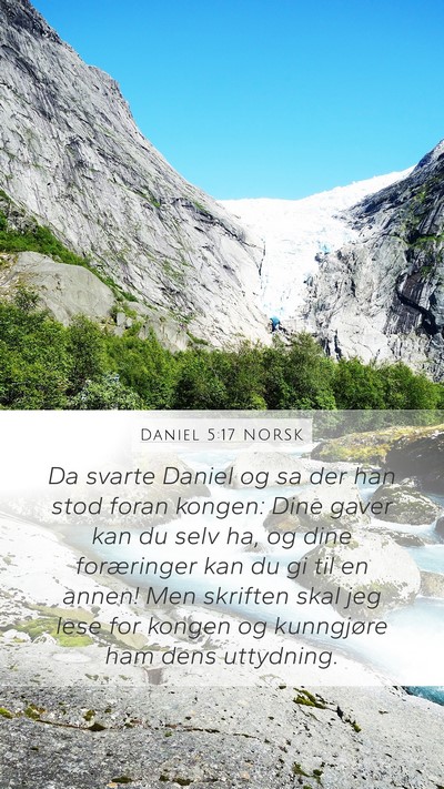 Daniel 5:17 NORSK Bible Verse Image