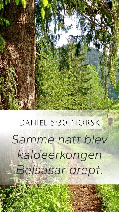 Daniel 5:30 NORSK Bible Verse Image