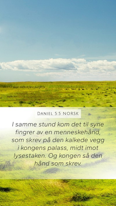 Daniel 5:5 NORSK Bible Verse Image