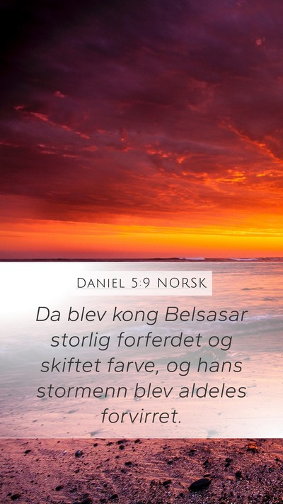 Daniel 5:9 NORSK Bible Verse Image