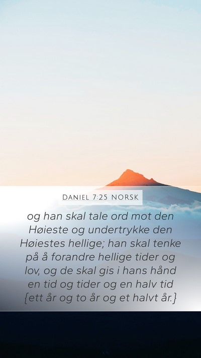 Daniel 7:25 NORSK Bible Verse Image
