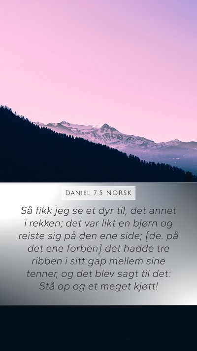 Daniel 7:5 NORSK Bible Verse Image