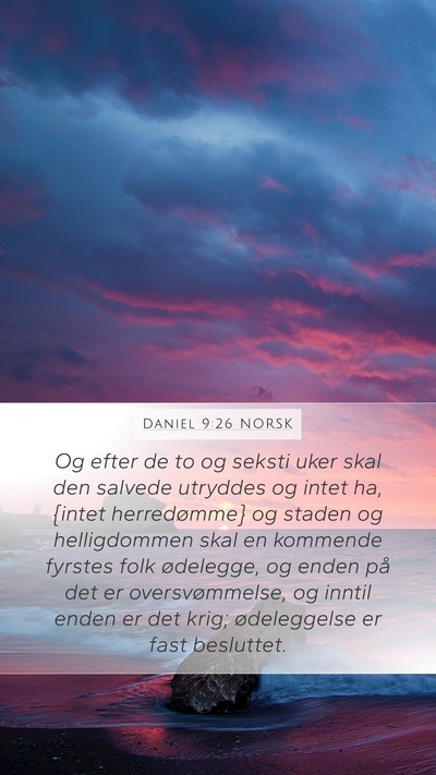 Daniel 9:26 NORSK Bible Verse Image