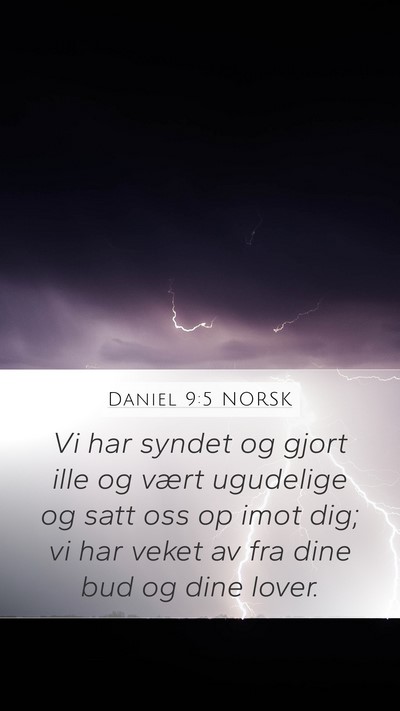 Daniel 9:5 NORSK Bible Verse Image