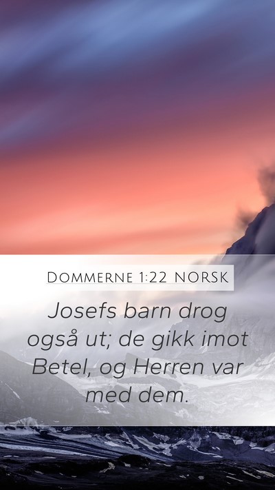 Dommerne 1:22 NORSK Bible Verse Image