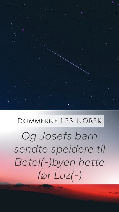 Dommerne 1:23 NORSK Bible Verse Image