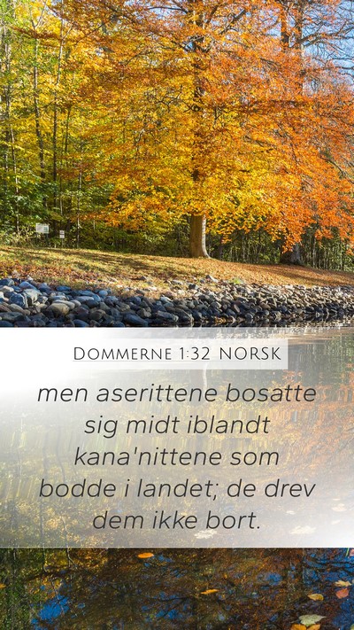 Dommerne 1:32 NORSK Bible Verse Image