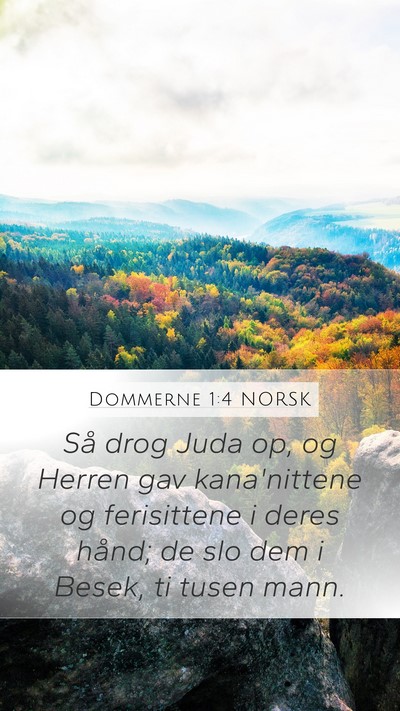 Dommerne 1:4 NORSK Bible Verse Image