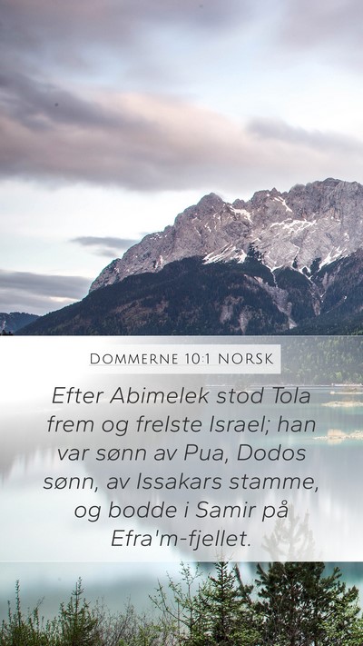 Dommerne 10:1 NORSK Bible Verse Image