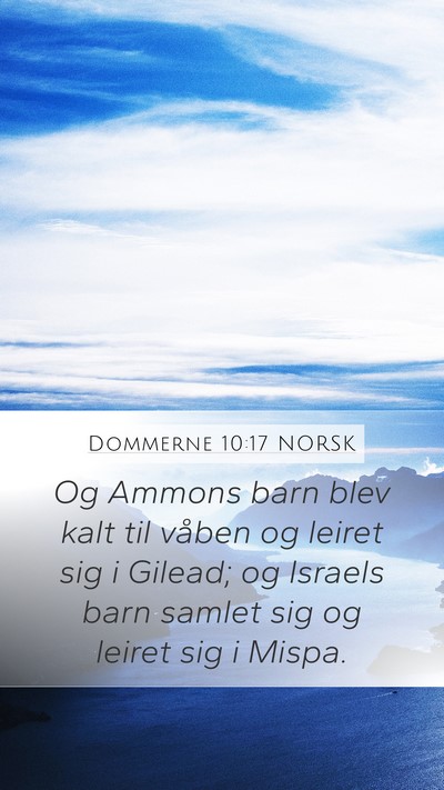Dommerne 10:17 NORSK Bible Verse Image