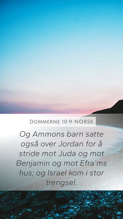 Dommerne 10:9 NORSK Bible Verse Image