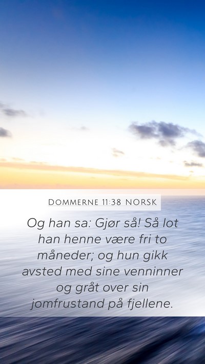 Dommerne 11:38 NORSK Bible Verse Image