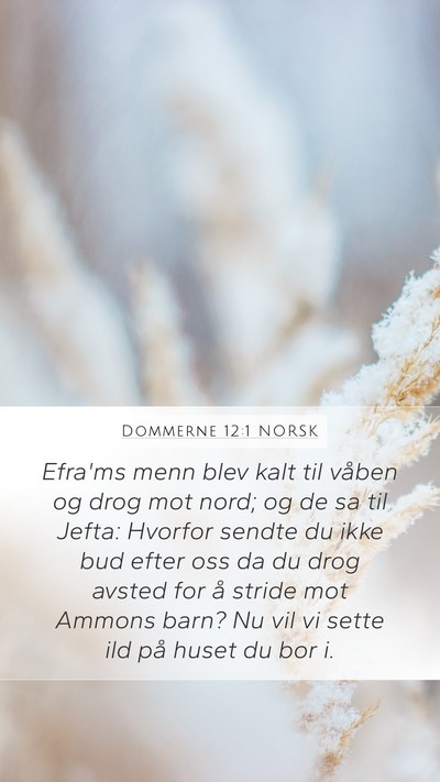 Dommerne 12:1 NORSK Bible Verse Image