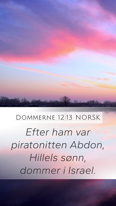 Dommerne 12:13 NORSK Bible Verse Image