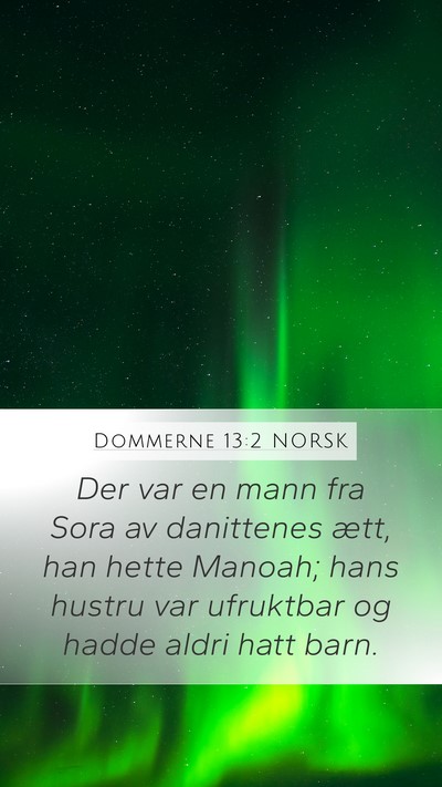 Dommerne 13:2 NORSK Bible Verse Image