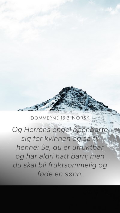 Dommerne 13:3 NORSK Bible Verse Image