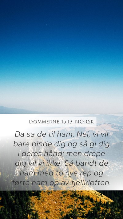 Dommerne 15:13 NORSK Bible Verse Image