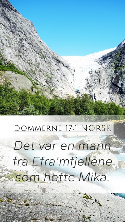 Dommerne 17:1 NORSK Bible Verse Image