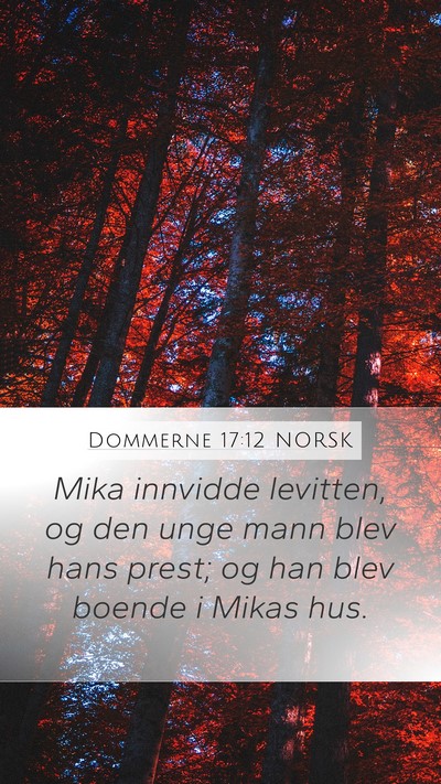 Dommerne 17:12 NORSK Bible Verse Image