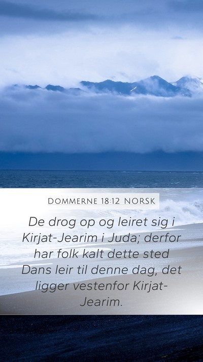 Dommerne 18:12 NORSK Bible Verse Image