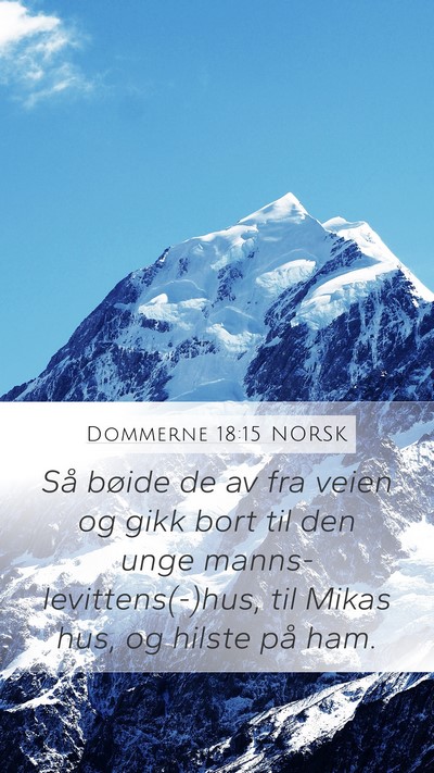 Dommerne 18:15 NORSK Bible Verse Image